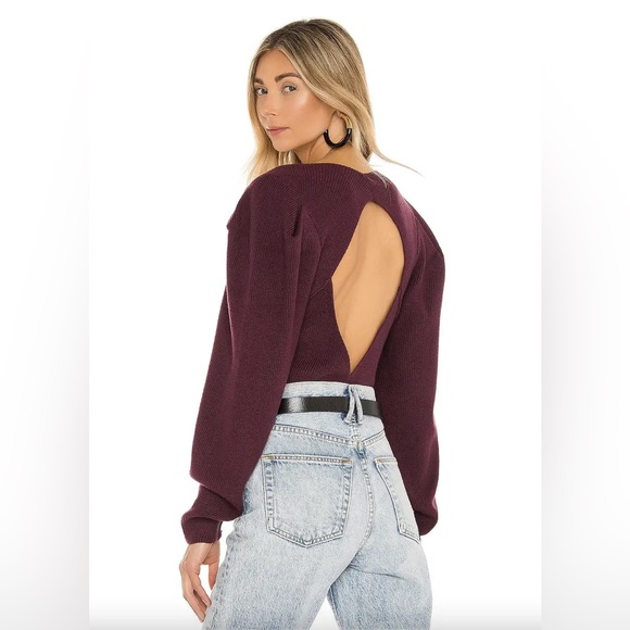 Free People Sweaters - Free People Saffron Open Back Sweater
